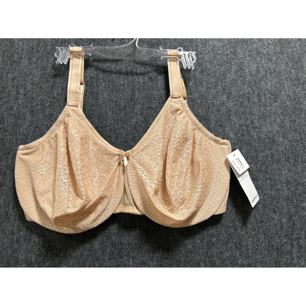 Chantelle C Magnifique Minimizer Bra Womens 36I Nude NEW Lace Unlined C18910